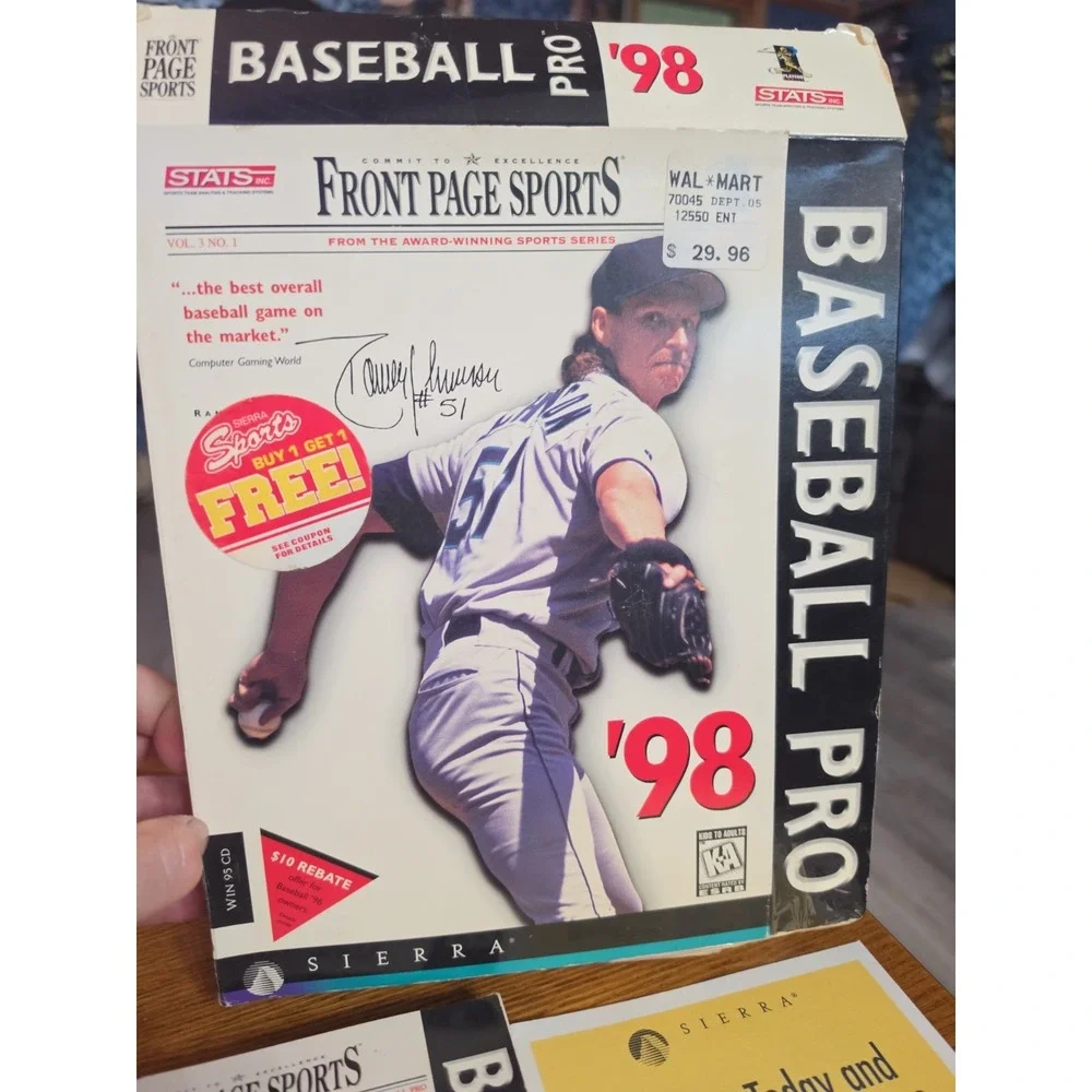 Front Page Sports: Baseball Pro '98 PC Sierra Very Good Condition CD8